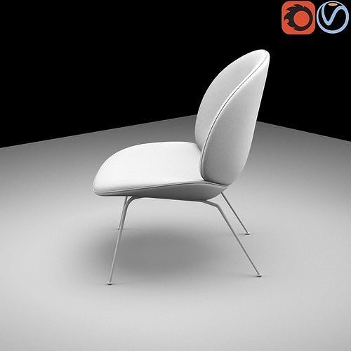 Gubi beetle lounge chair Tenarchstudio  render ready vray  3D model 6