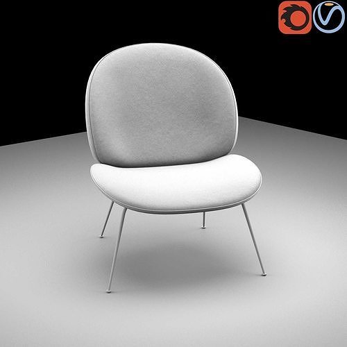 Gubi beetle lounge chair Tenarchstudio  render ready vray  3D model 3