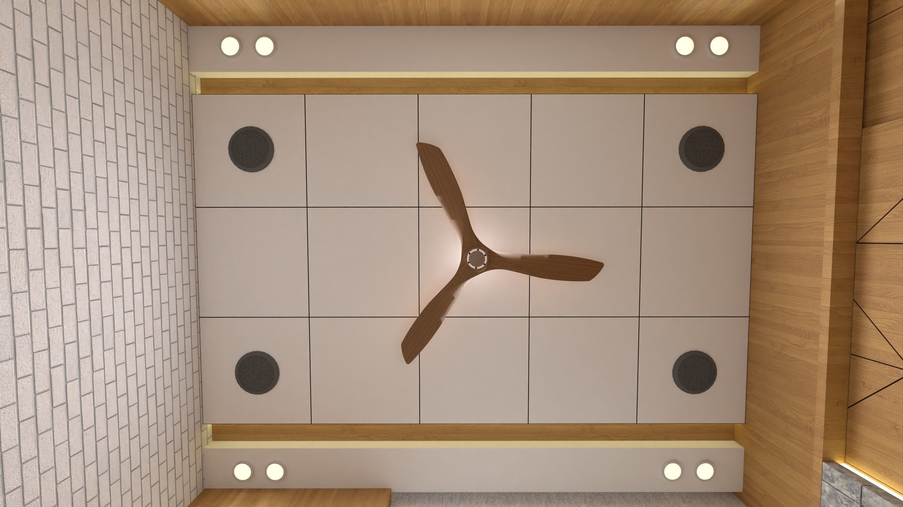 Office interior design  3D model_9