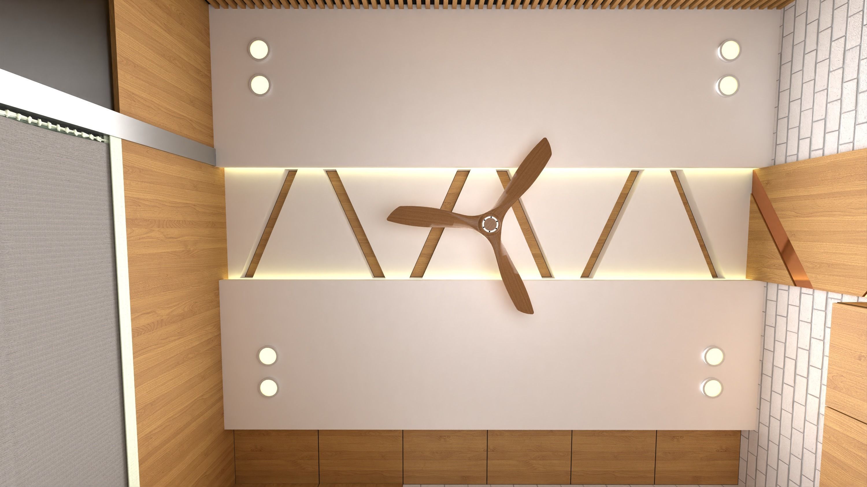 Office interior design  3D model_6