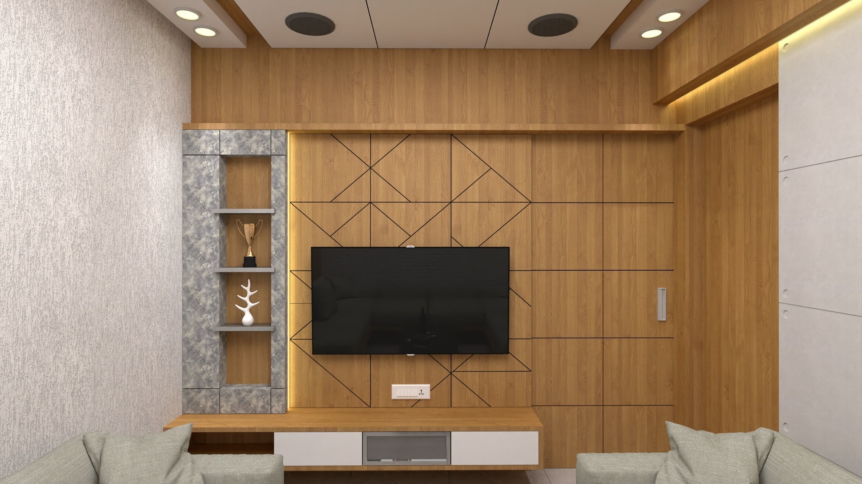 Office interior design  3D model_18