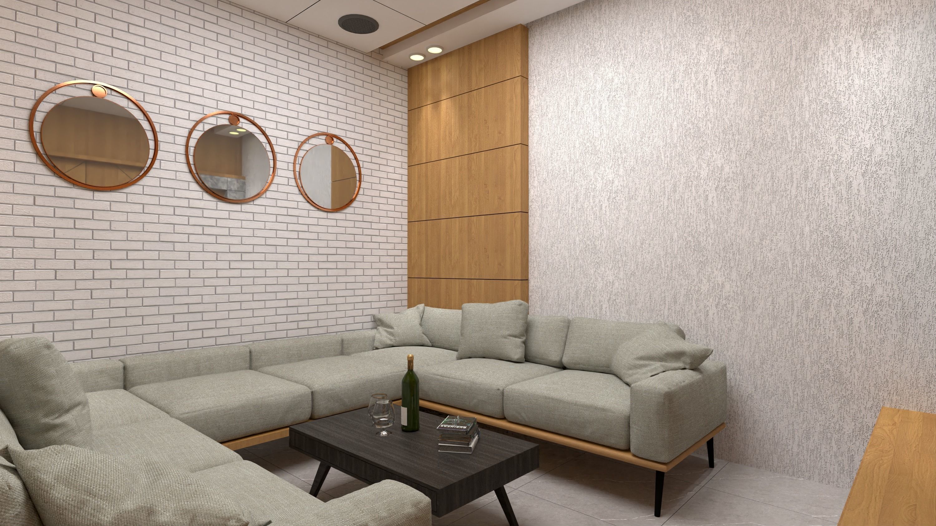 Office interior design  3D model_14