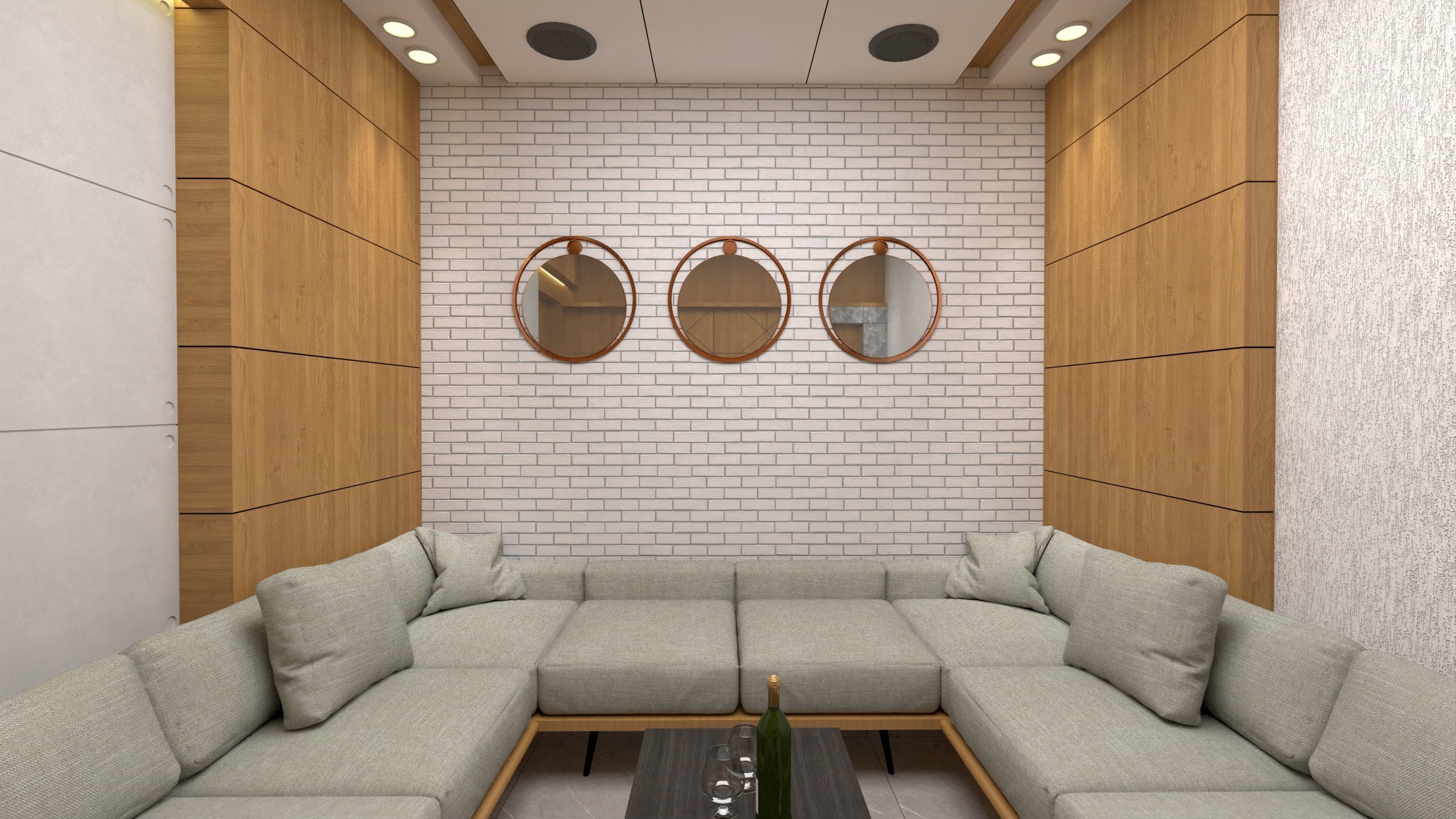 Office interior design  3D model_15