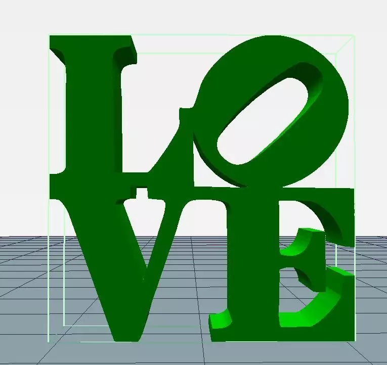 LOVE robert art Free 3D print model