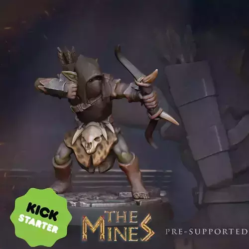 Maggot archer Tabletop miniature Free 3D print model