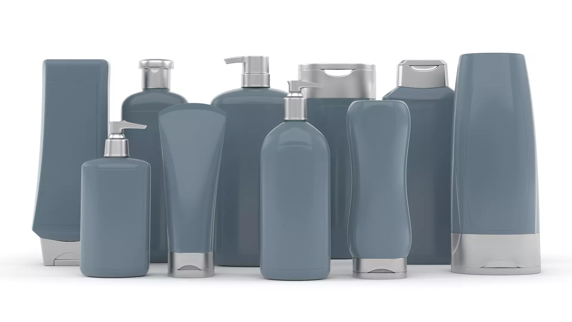 Plastic Bottles 3D model_0