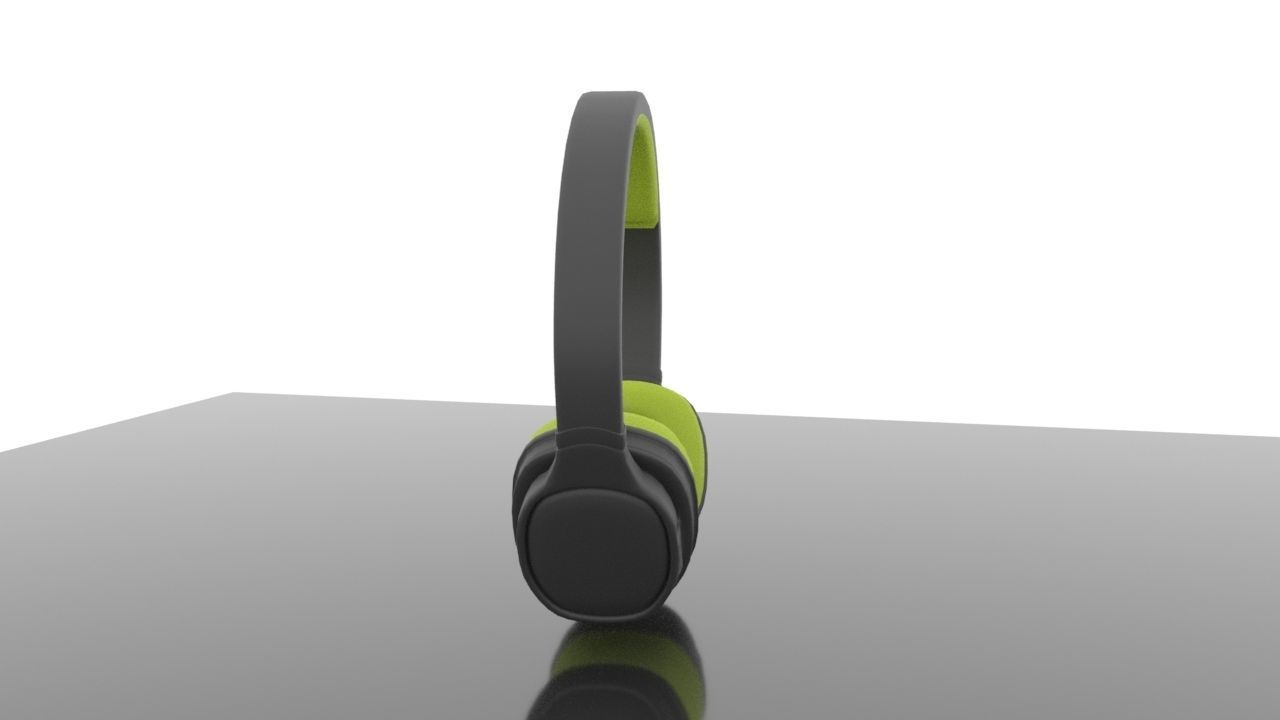 Headphones pair of with accents Free 3D model_4
