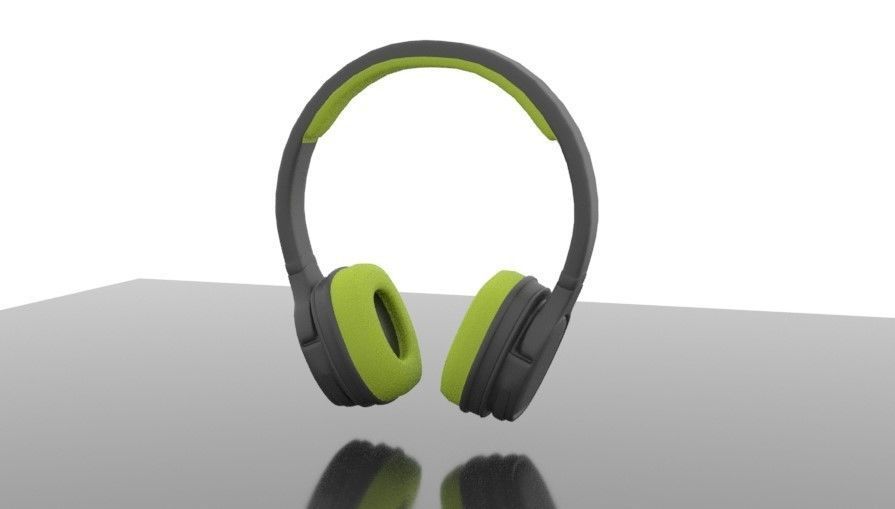 Headphones pair of with accents Free 3D model_2