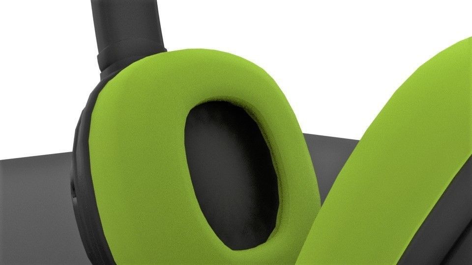 Headphones pair of with accents Free 3D model_7