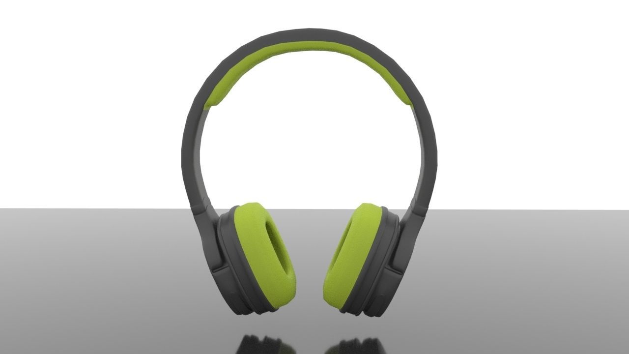 Headphones pair of with accents Free 3D model_5