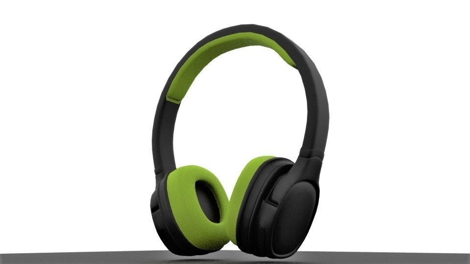 Headphones pair of with accents Free 3D model_3