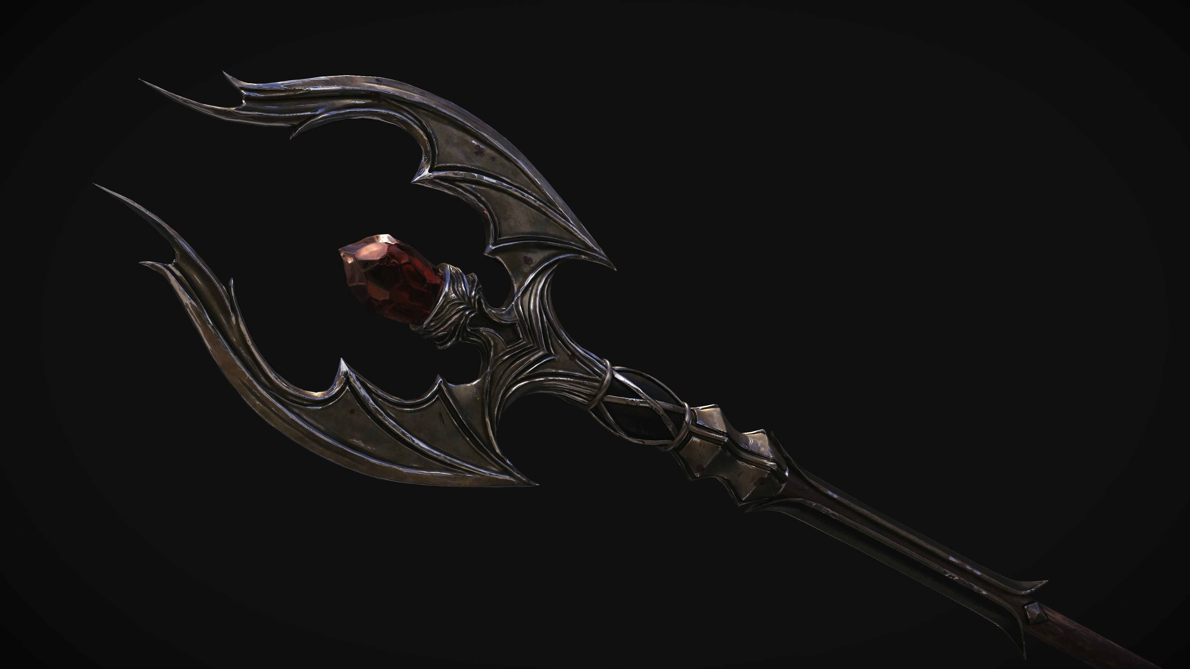 Knight girl Low-poly 3D model_7