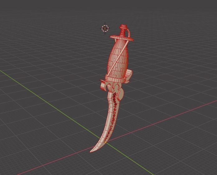 Time dagger Prince of Persia Low-poly 3D model_3