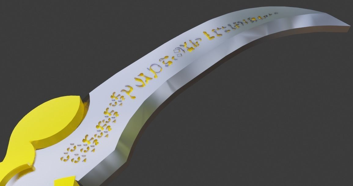 Time dagger Prince of Persia Low-poly 3D model_4