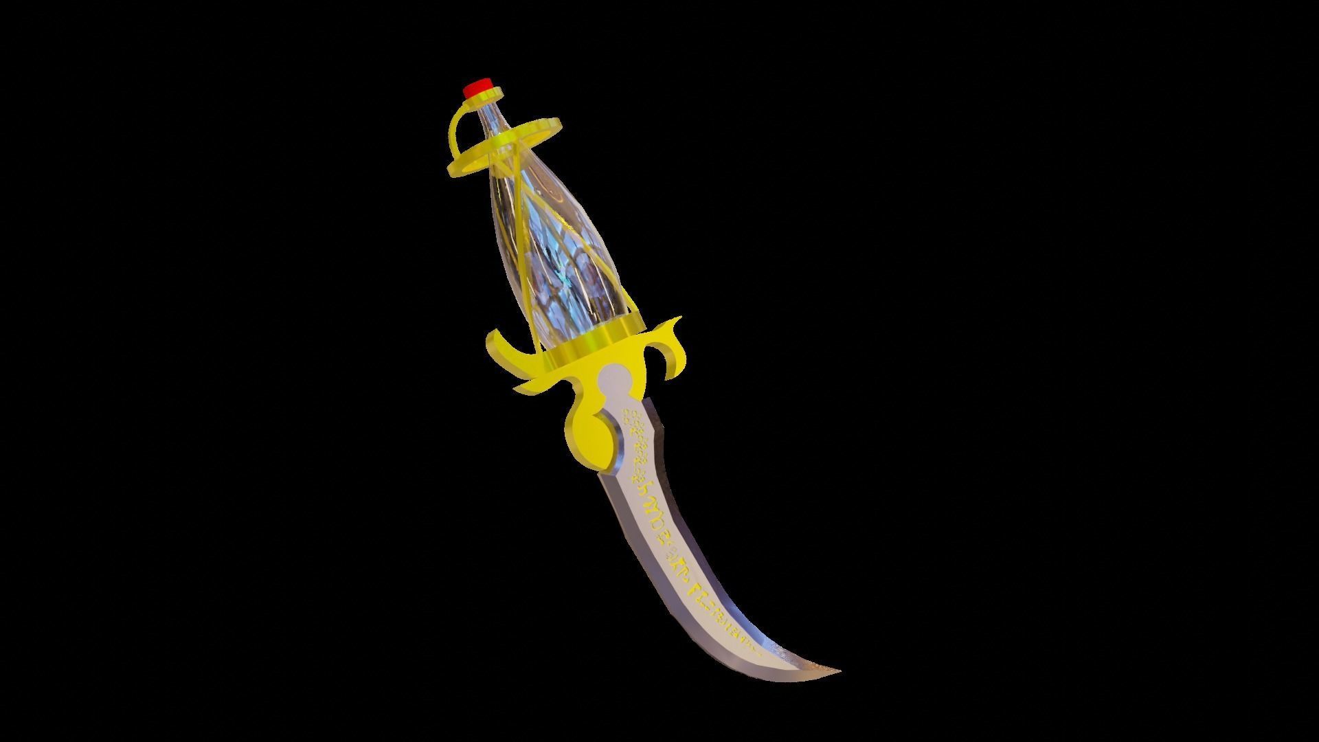 Time dagger Prince of Persia Low-poly 3D model_1