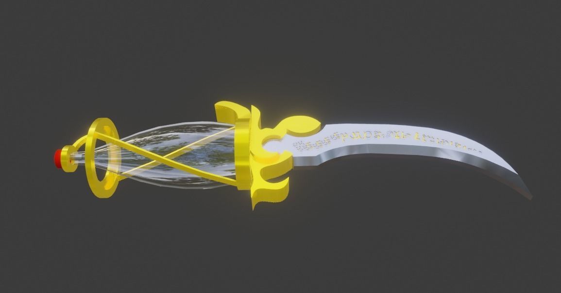 Time dagger Prince of Persia Low-poly 3D model_7