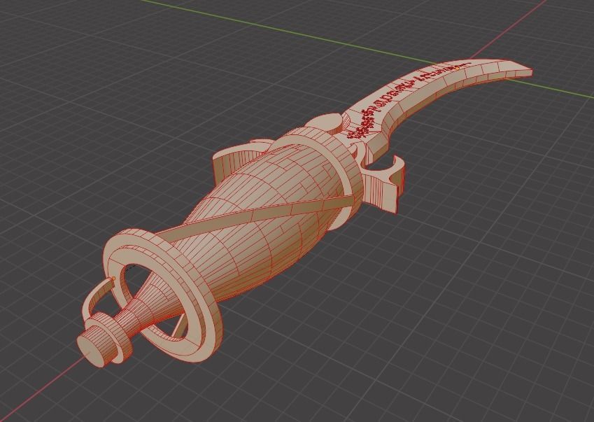 Time dagger Prince of Persia Low-poly 3D model_6