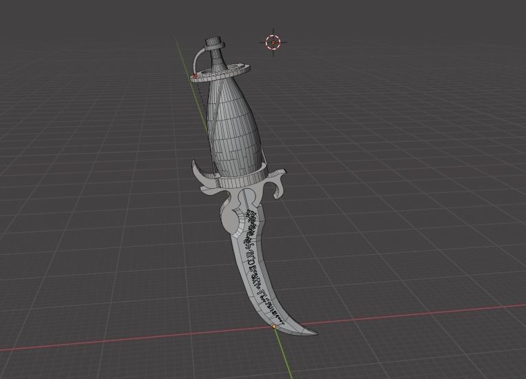 Time dagger Prince of Persia Low-poly 3D model_2