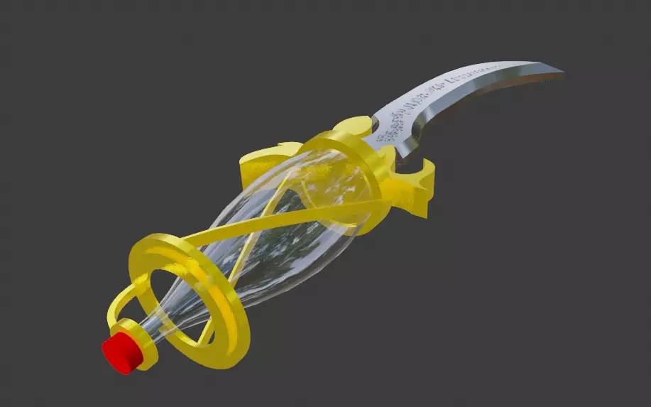 Time dagger Prince of Persia Low-poly 3D model_0