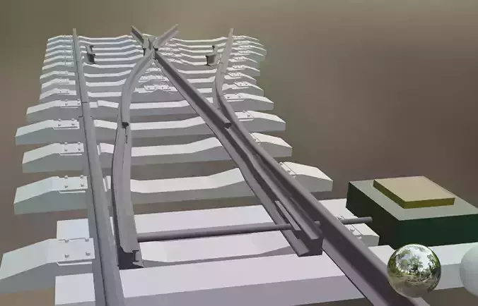 turnout train tracks