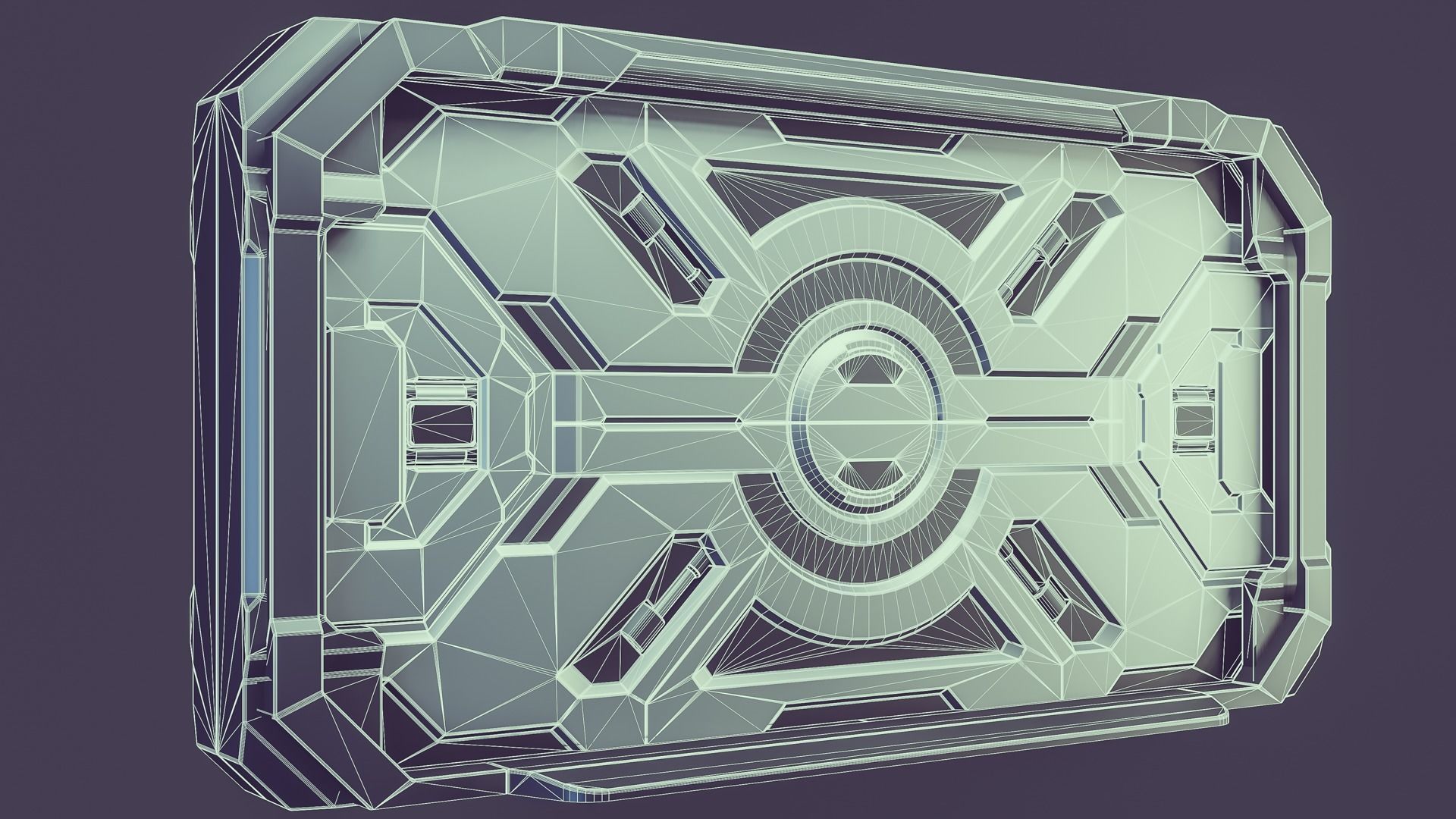 Sci-fi Door 3D model_5