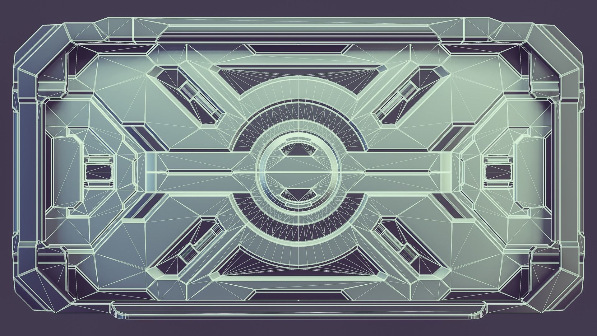 Sci-fi Door 3D model_4