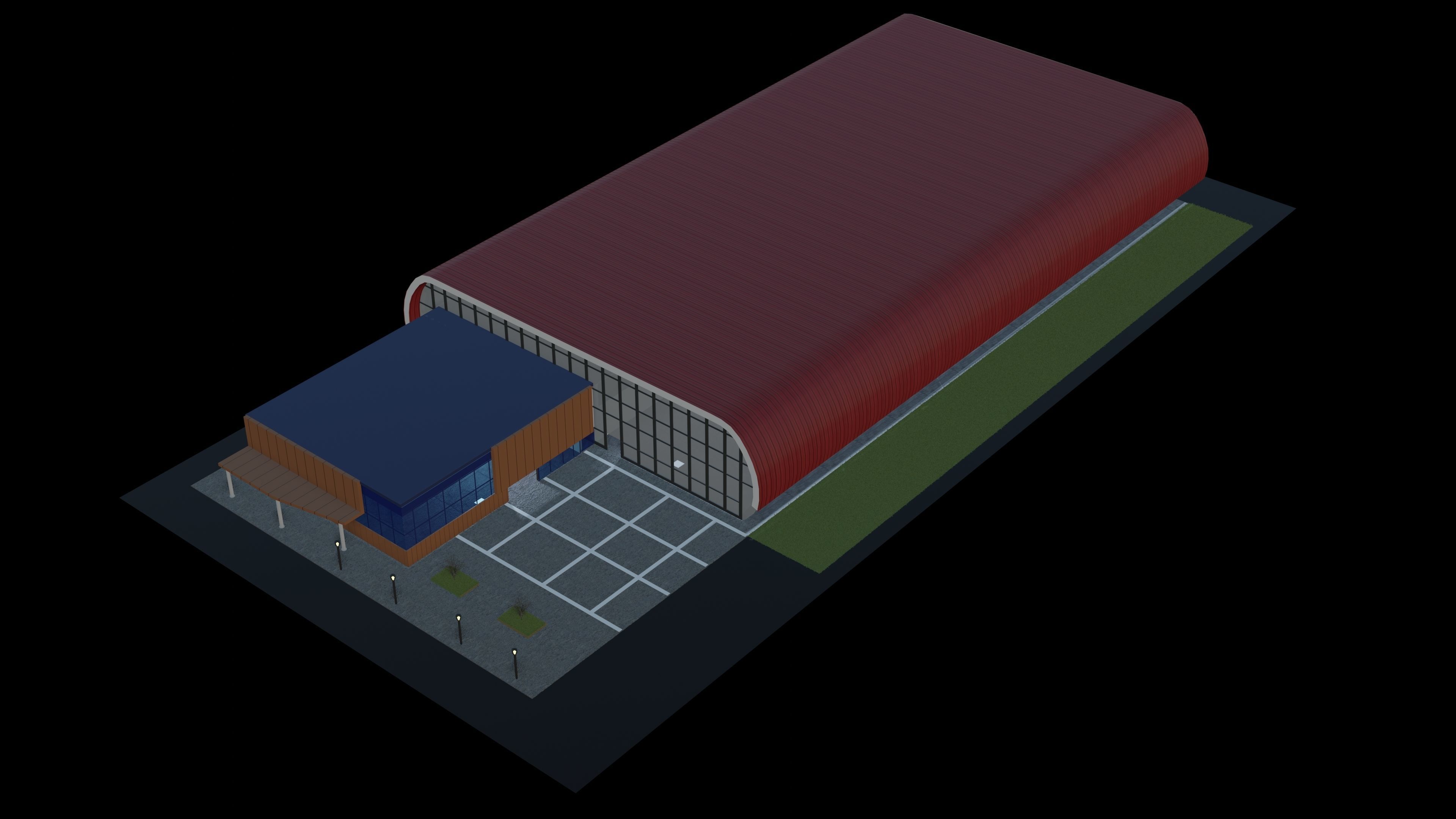 MANUFACTURING PLANT Free 3D model_8