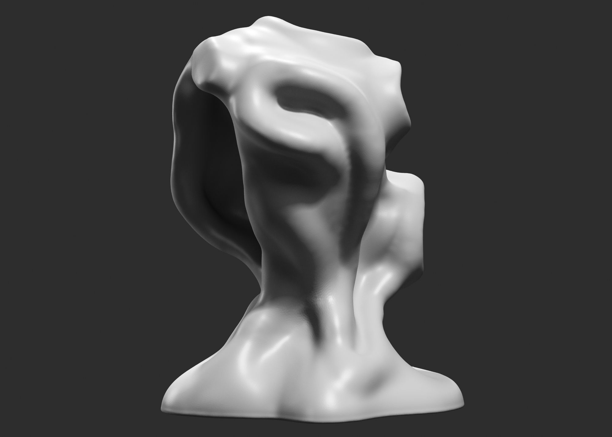 Modern Abstract Decorative sculpture 3d print model 54 3D print model_2