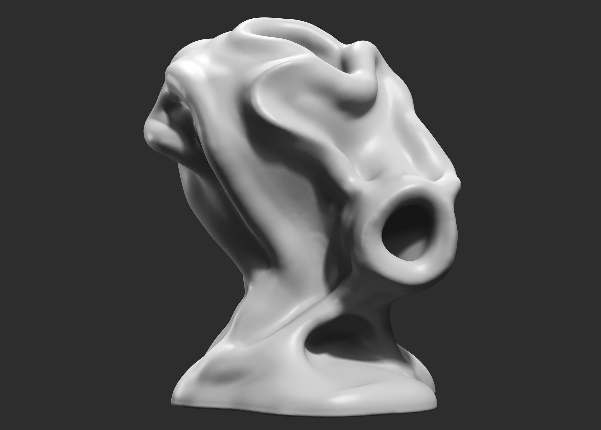 Modern Abstract Decorative sculpture 3d print model 54 3D print model_1