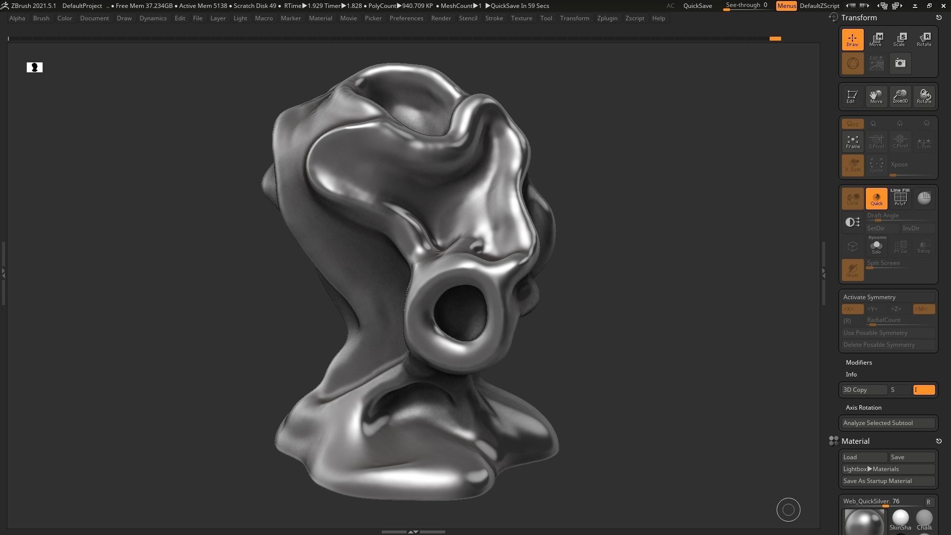 Modern Abstract Decorative sculpture 3d print model 54 3D print model_11