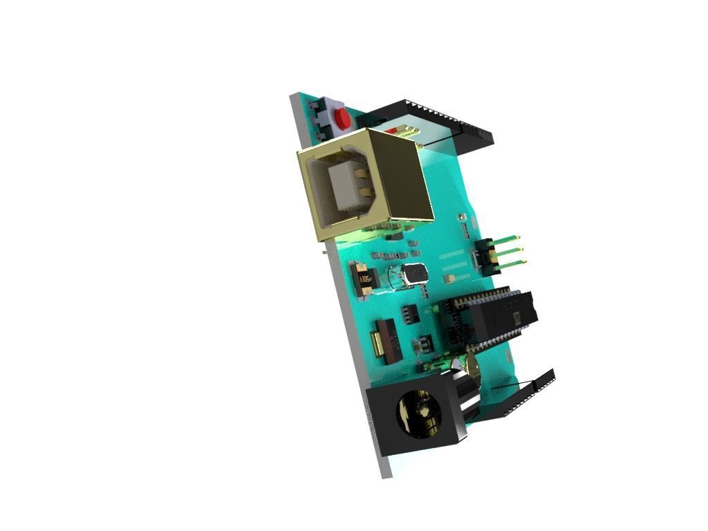 Arduino Uno 3D print model_1