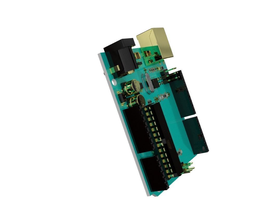 Arduino Uno 3D print model_4