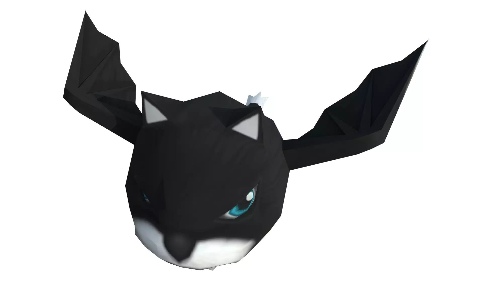 Dark bat Low-poly 3D model