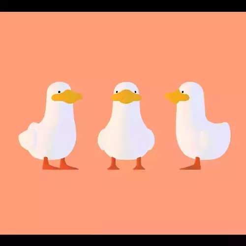 Duck Toon Model and Rig