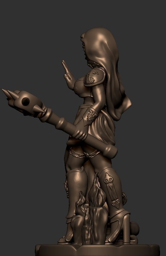 Nessili Battle sister of Srelig 3D print model_3