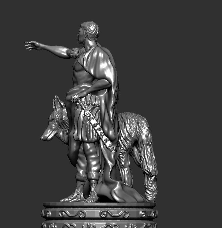 Chess board game THE KING 3D print model_2