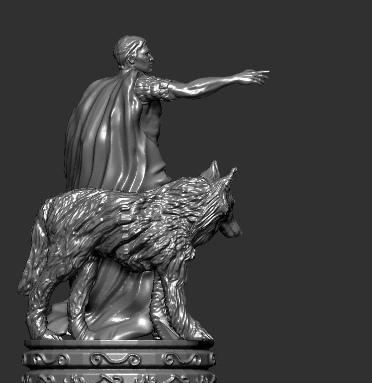 Chess board game THE KING 3D print model_1