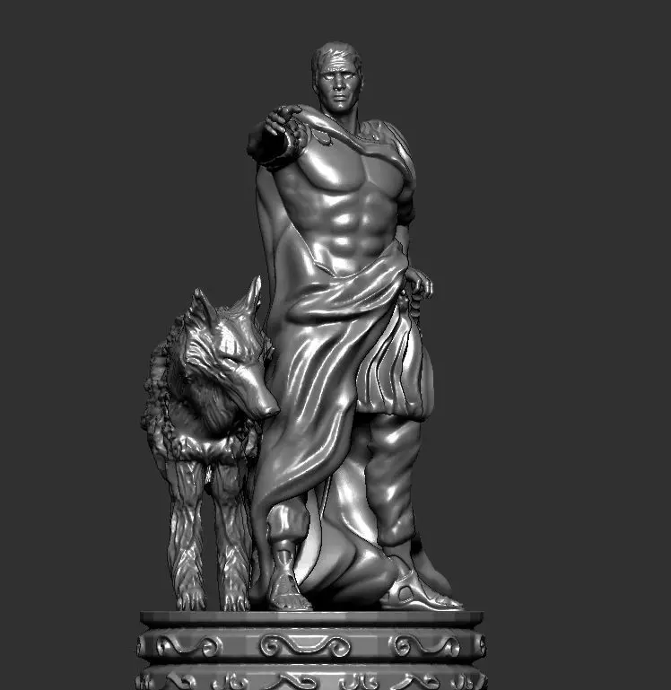 Chess board game THE KING 3D print model_0