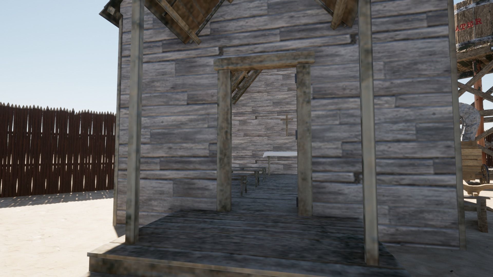 Klondike - Far West Village Low-poly 3D model_17