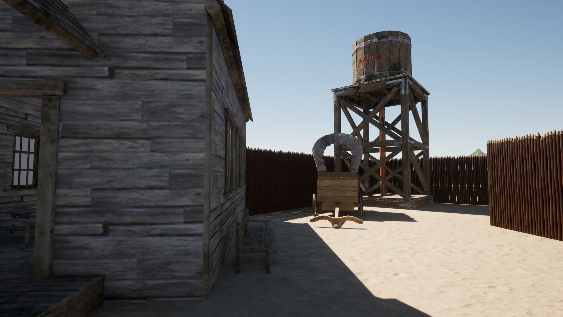 Klondike - Far West Village Low-poly 3D model_7