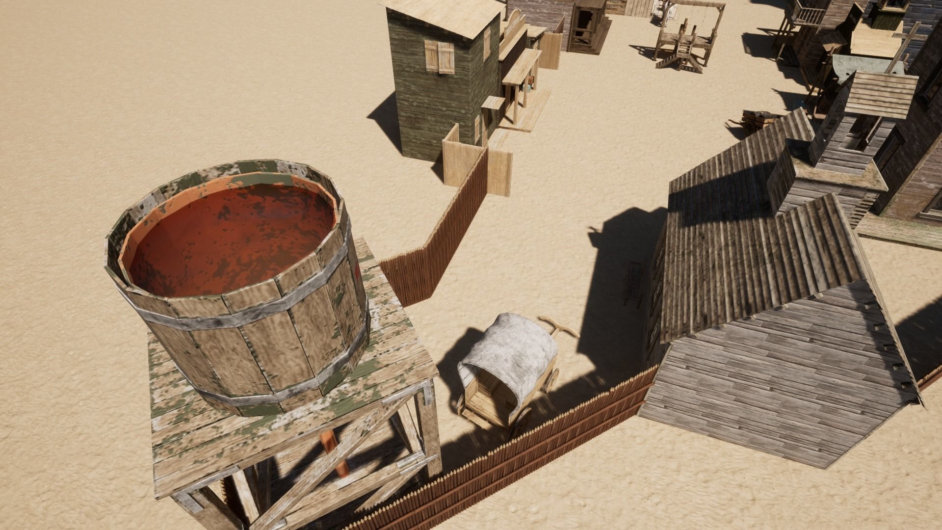 Klondike - Far West Village Low-poly 3D model_21