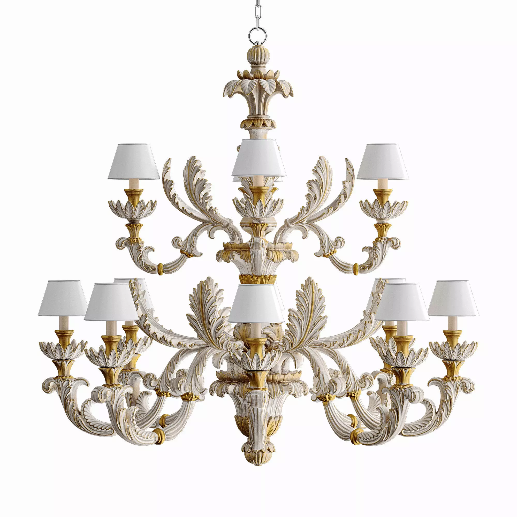 Chandelier Roberto Giovannini Art 1036M Low-poly 3D model_0