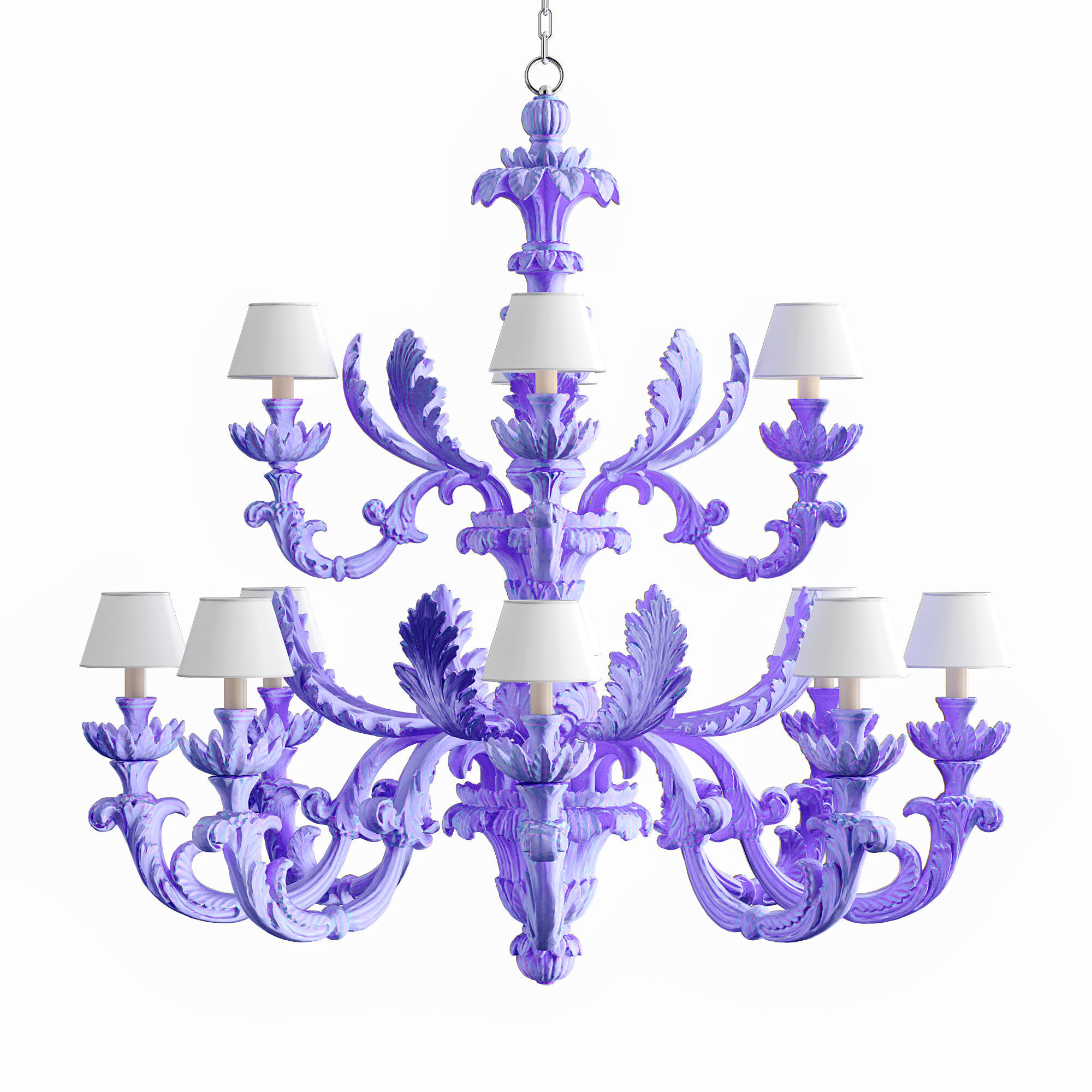 Chandelier Roberto Giovannini Art 1036M Low-poly 3D model_2