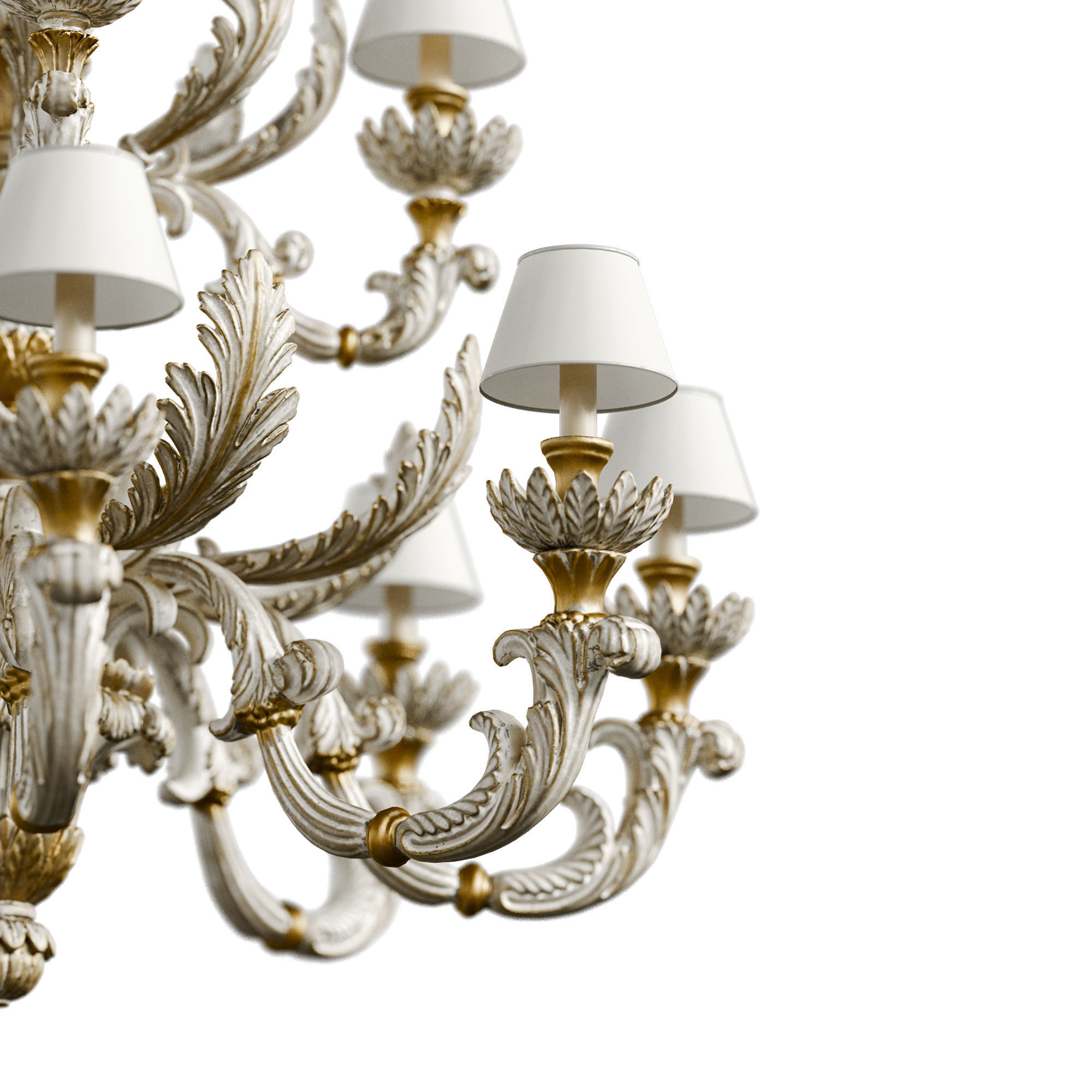 Chandelier Roberto Giovannini Art 1036M Low-poly 3D model_3