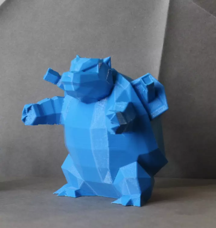 Blastoise Low Poly Pokemon 3D print model