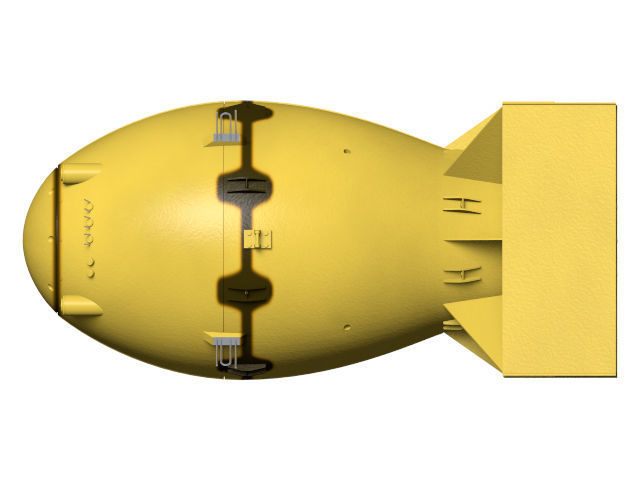 fat man atomic bomb 3D model_4