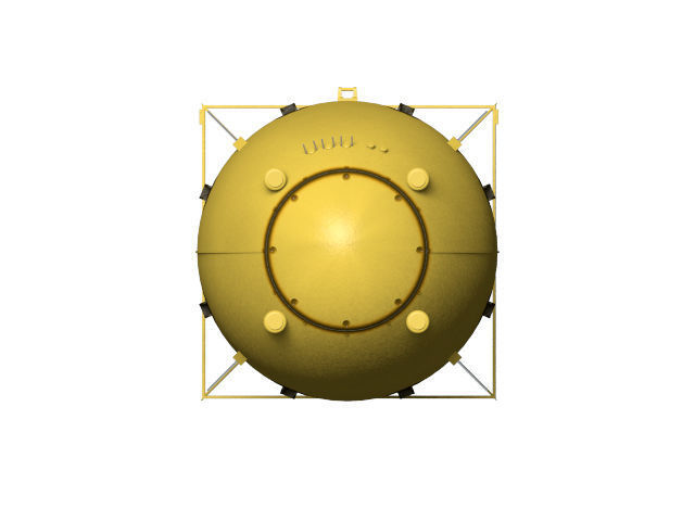 fat man atomic bomb 3D model_3