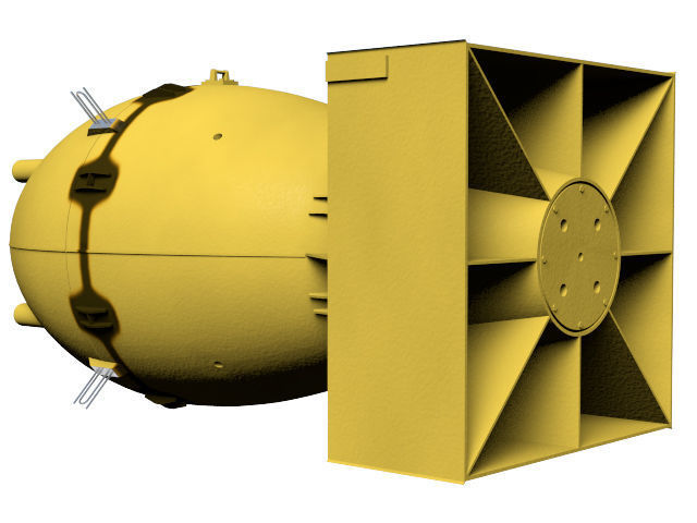 fat man atomic bomb 3D model_1