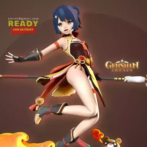 Xiangling - Genshin Impact Fanart 3D print model