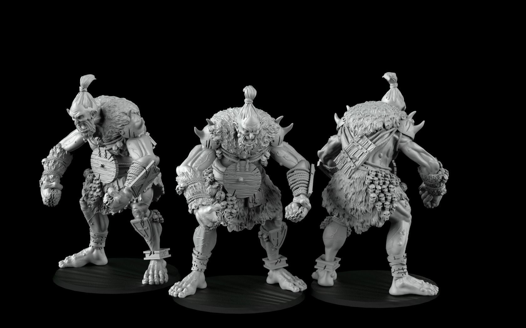 Giant cross lances troll 3D print model_4